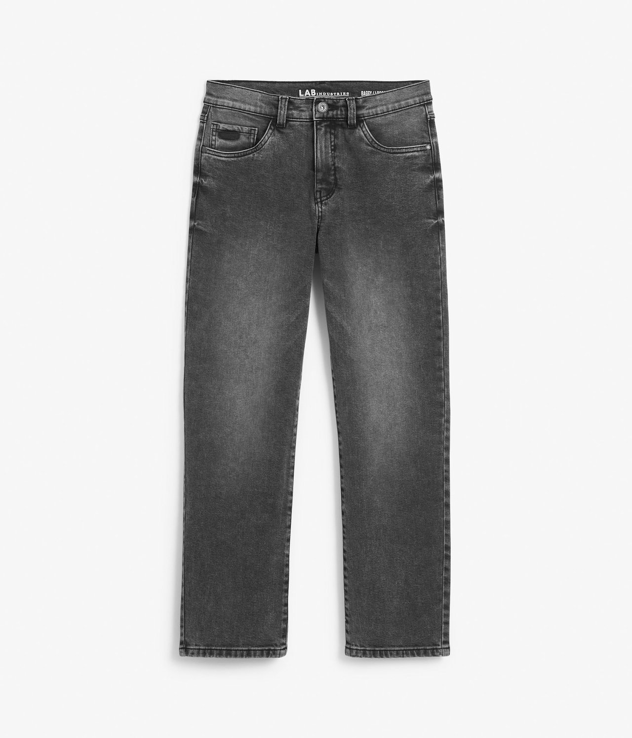 Baggy jeans loose fit Hopeanharmaa - null - 1
