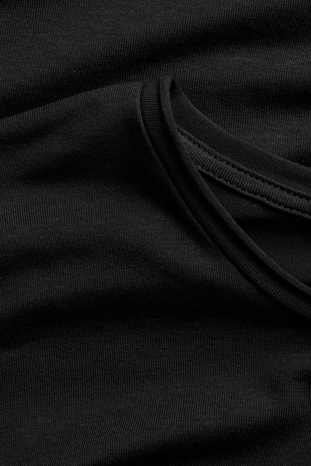 T-shirt z długim rękawem, z lyocellu - Czarne - 4