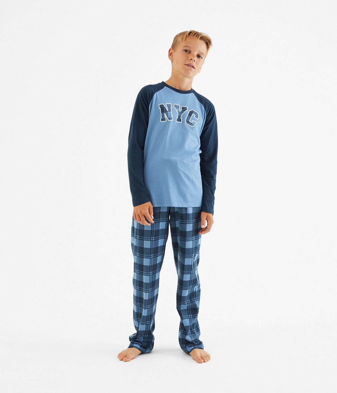 Pyjama Tummansininen - 146/152 - 2