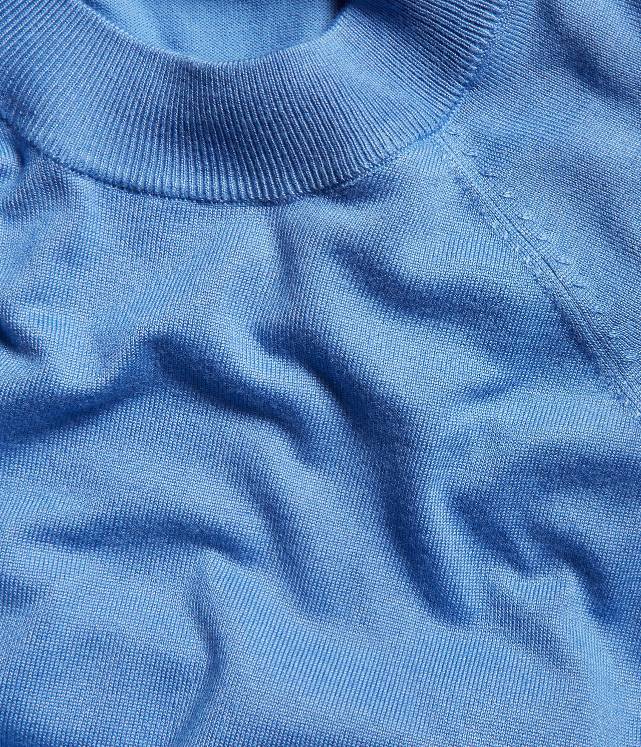 Stickad tröja - Blå - 5