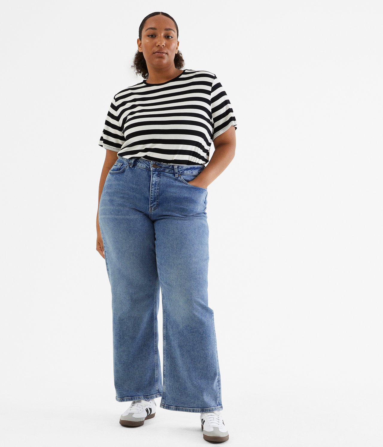 Jeans wide fit Dżins - 44 - 0