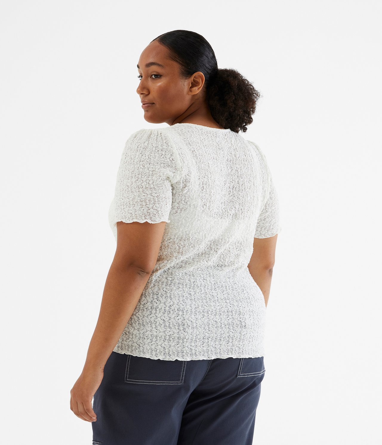Top koronkowy - Offwhite - 2