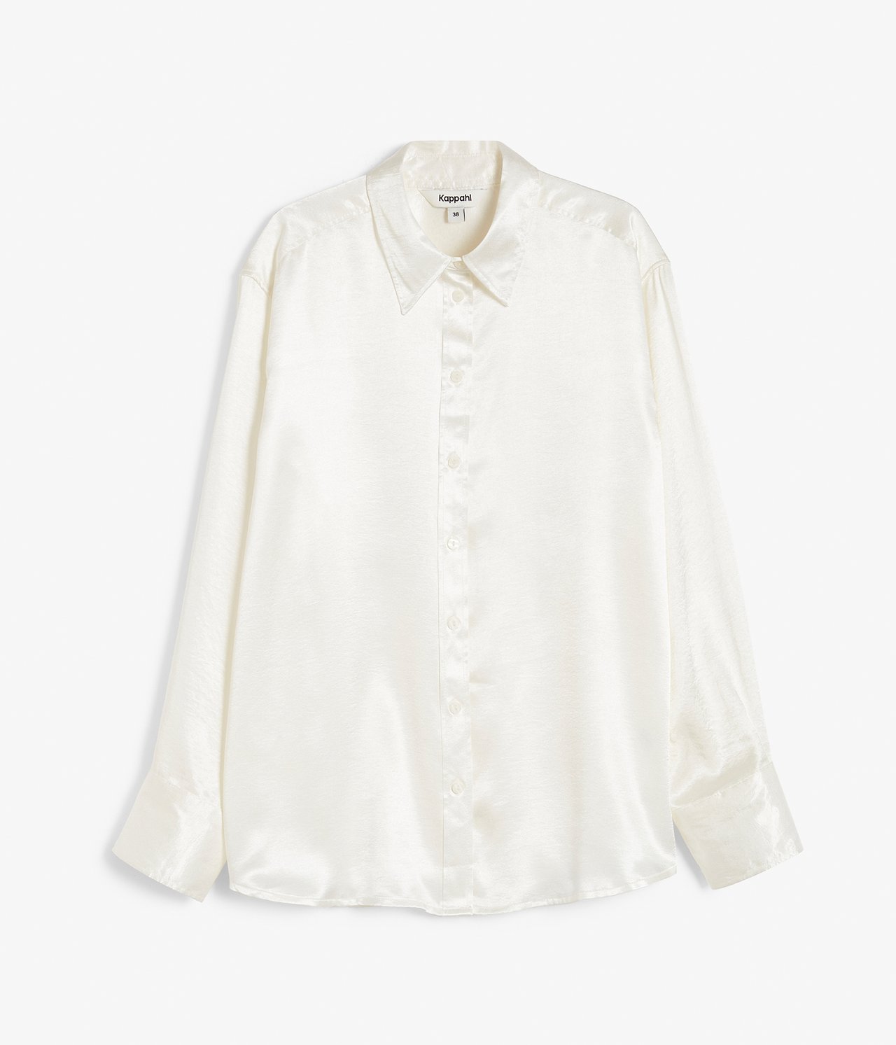Satinskjorta - Offwhite - 6