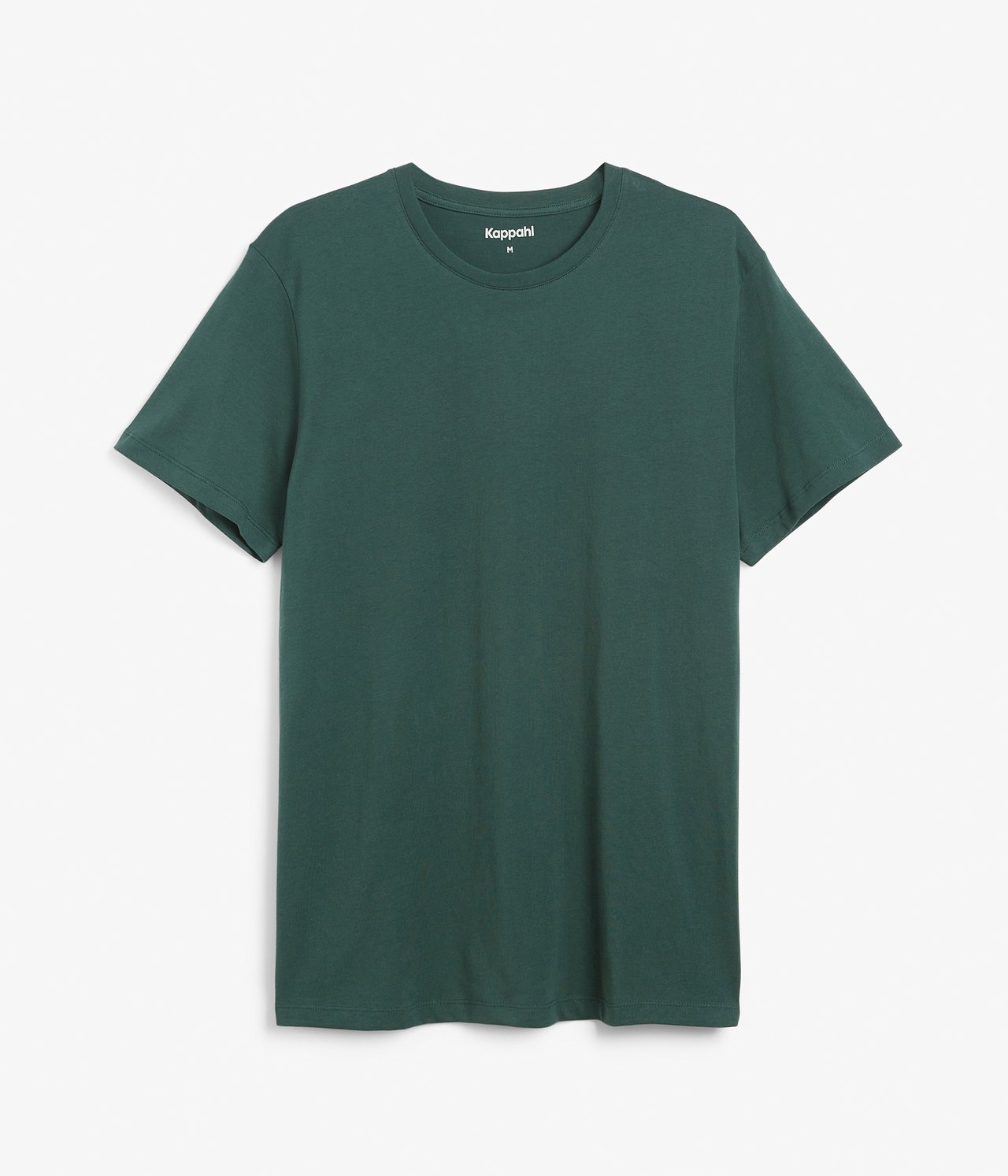 T-skjorte med rund hals Mørkegrønn - null - 4