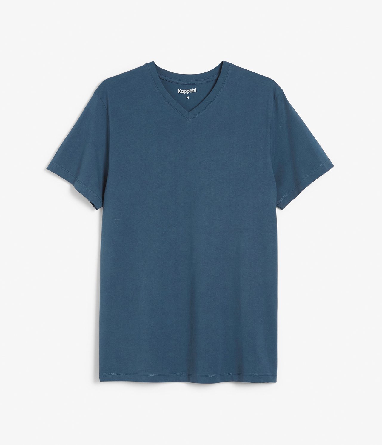 V-kauluksellinen T-paita Tummansininen - L - 4