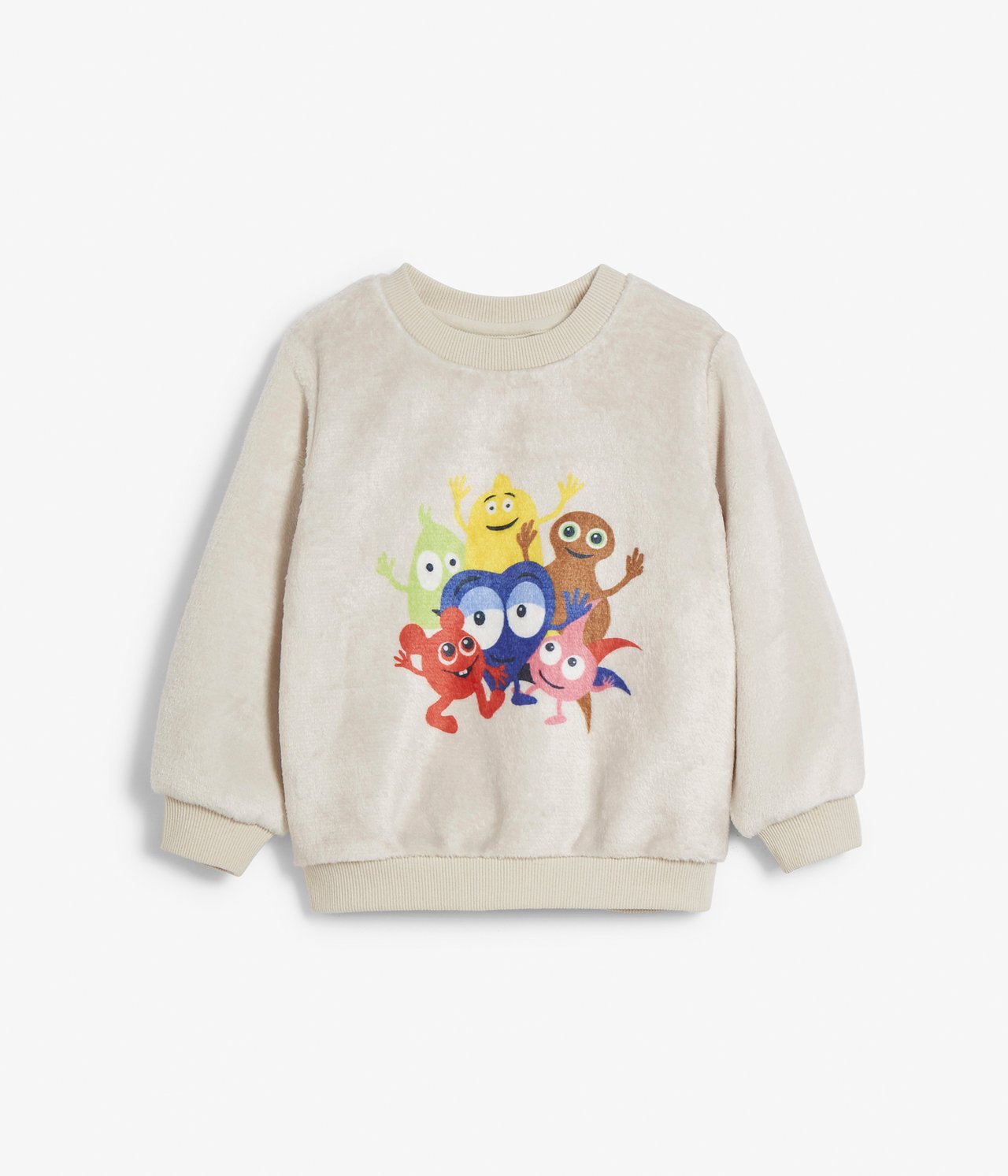 Sweatshirt i fleece Babblarna - Ljusbeige - 6