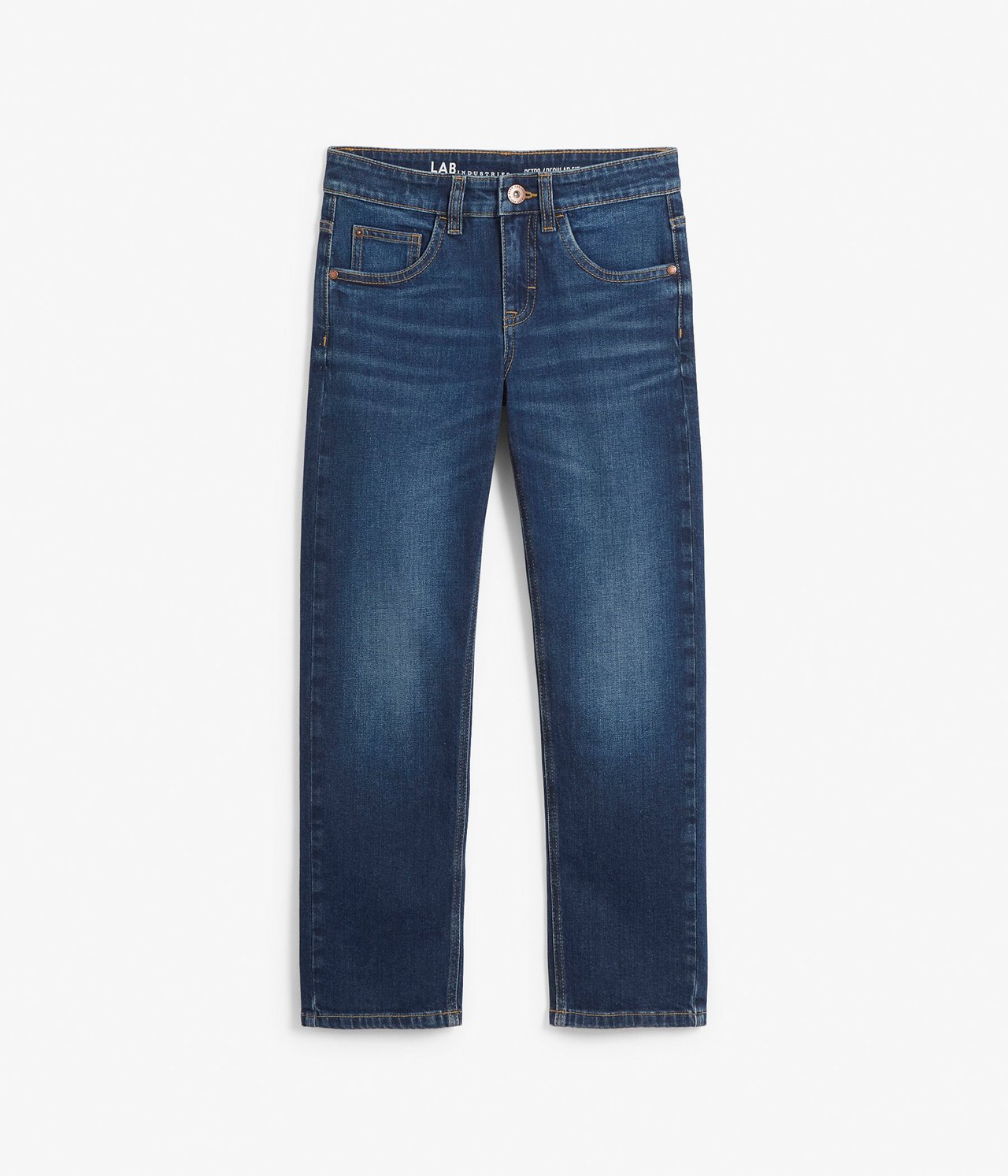 Retro jeans regular fit Mørk denim - null - 0