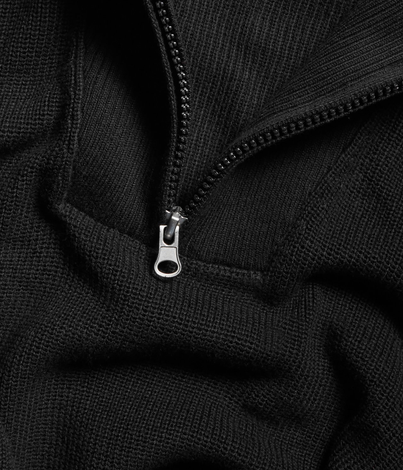 Dzianinowy sweter - Czarne - 6