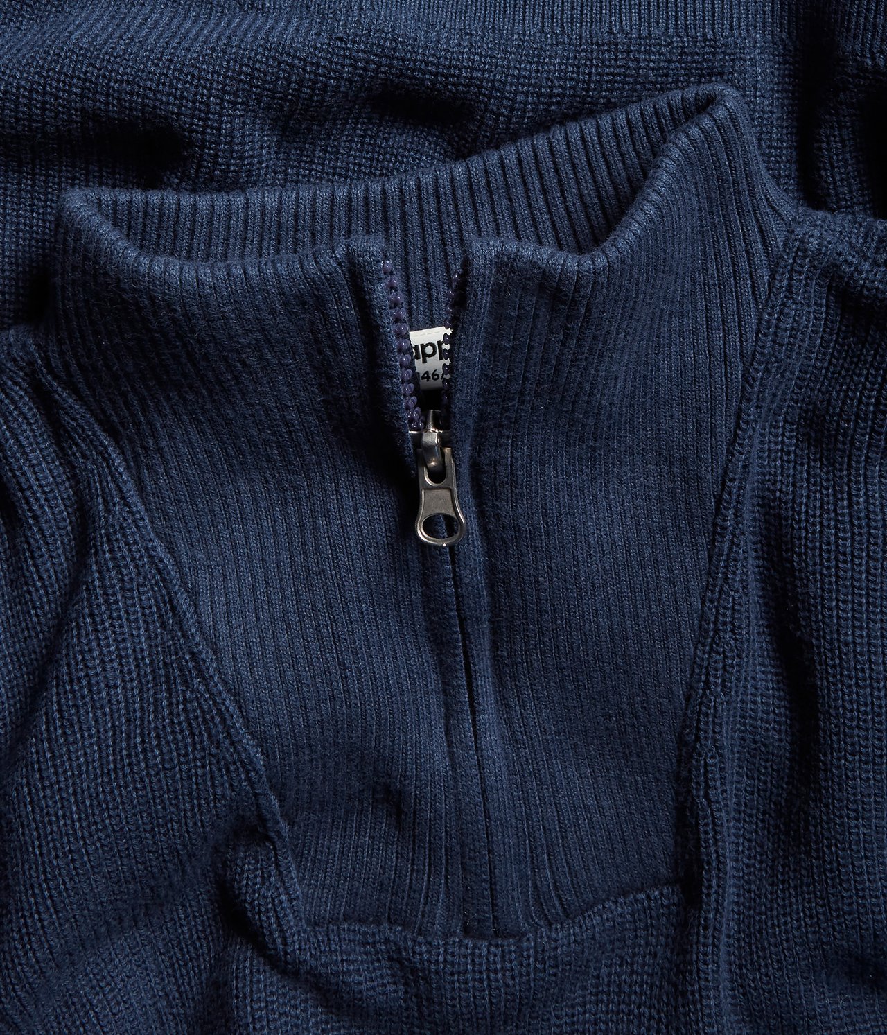 Stickad tröja Mörkblå - null - 4