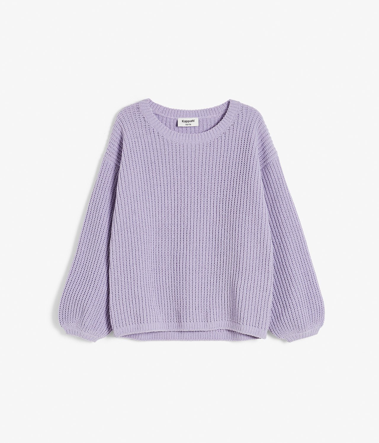 Strikkegenser i chenille - Lilla - 7
