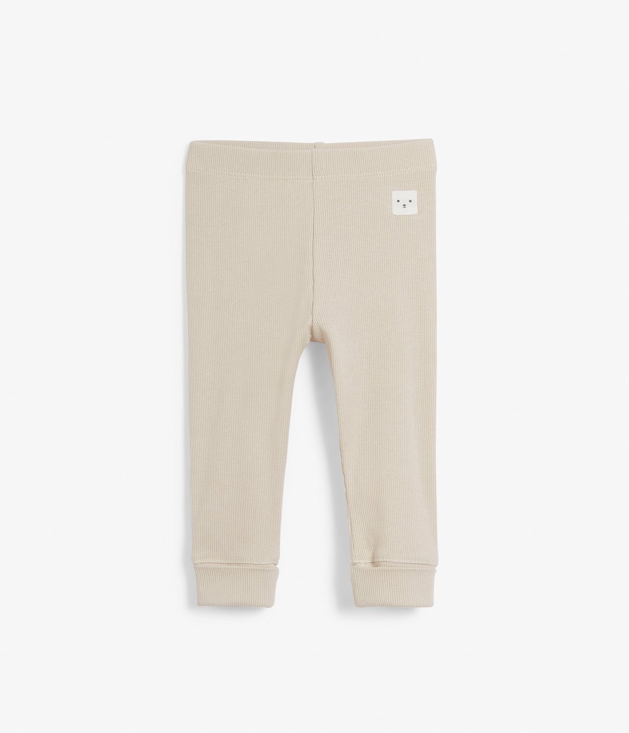 Ribatut leggingsit - Beige - 5
