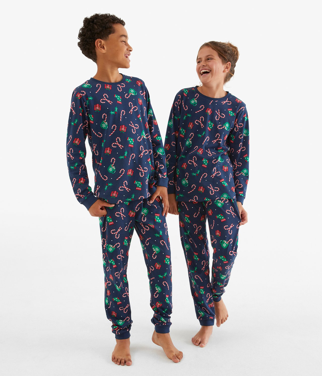 Julpyjamas - Mörkblå - 1