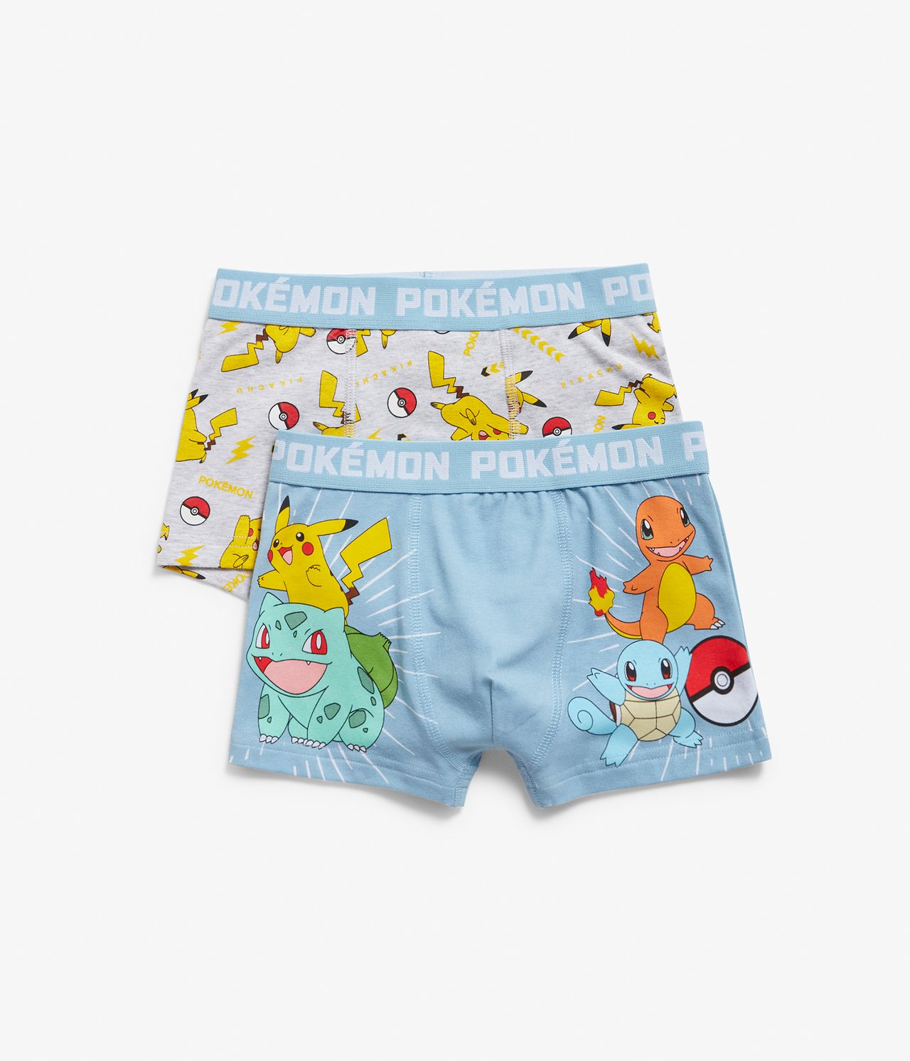 Pokémon-bokserit 2 paria - Vaaleanharmaa - 1