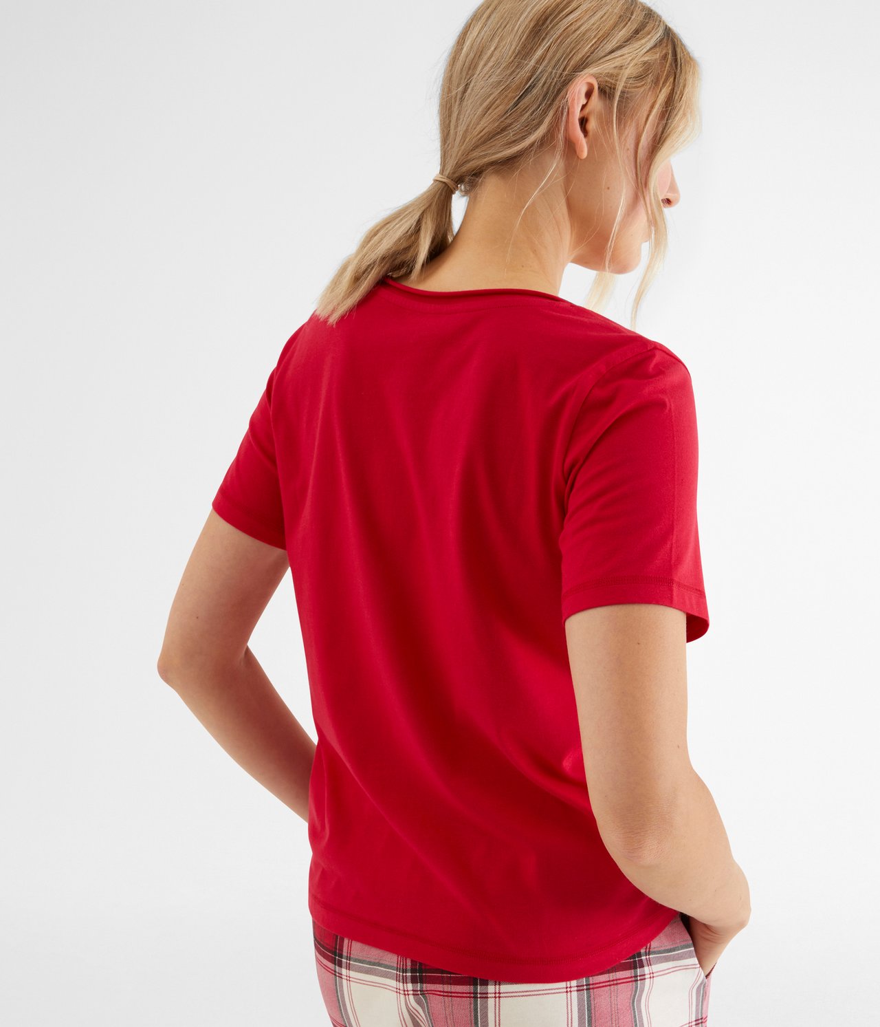 Pyjamas t-shirt - Röd - 3