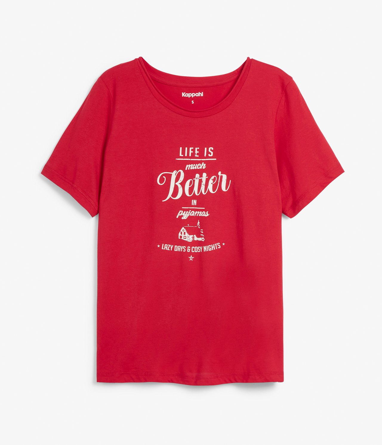 Pyjamas t-shirt - Röd - 5