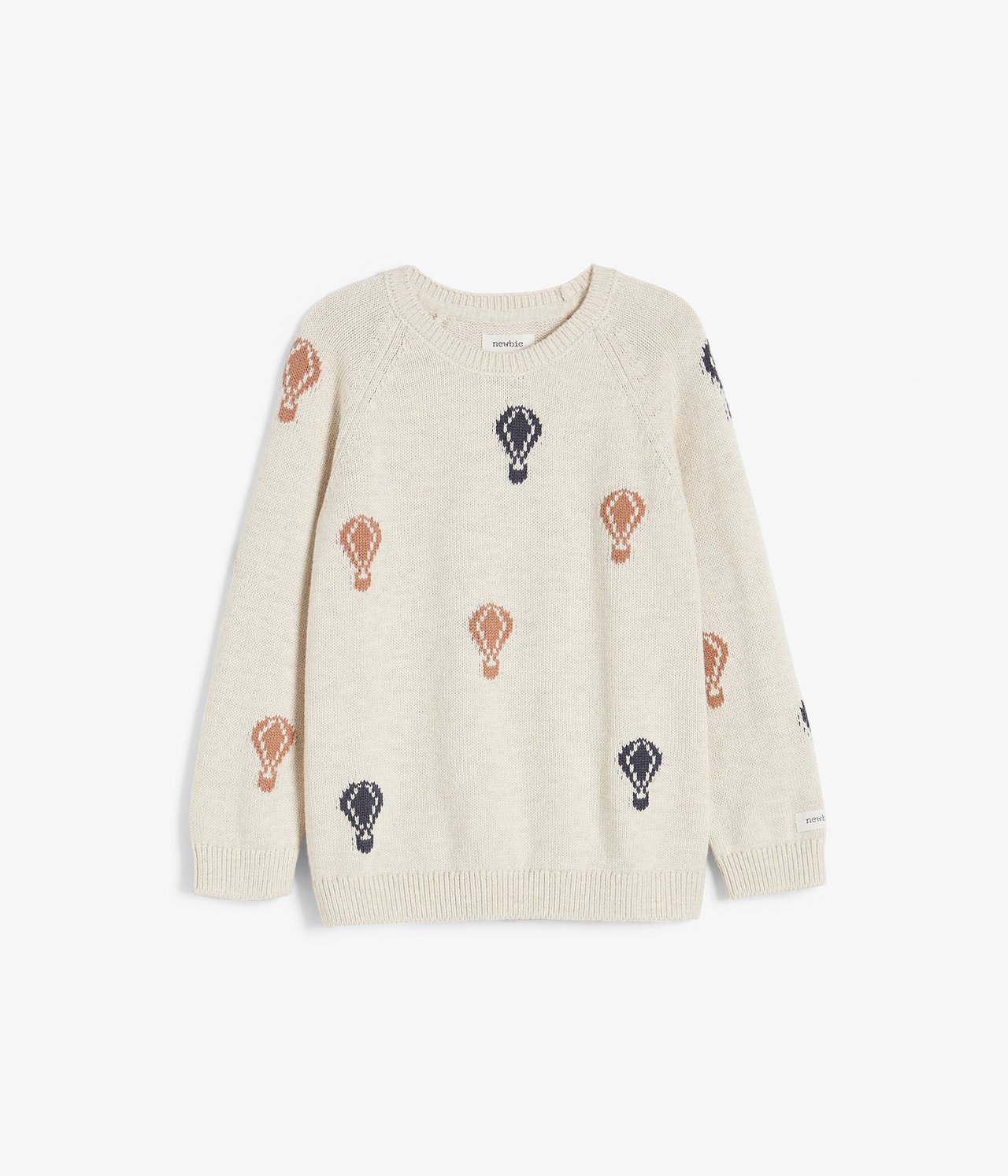 Strikkegenser - Melert beige - 5