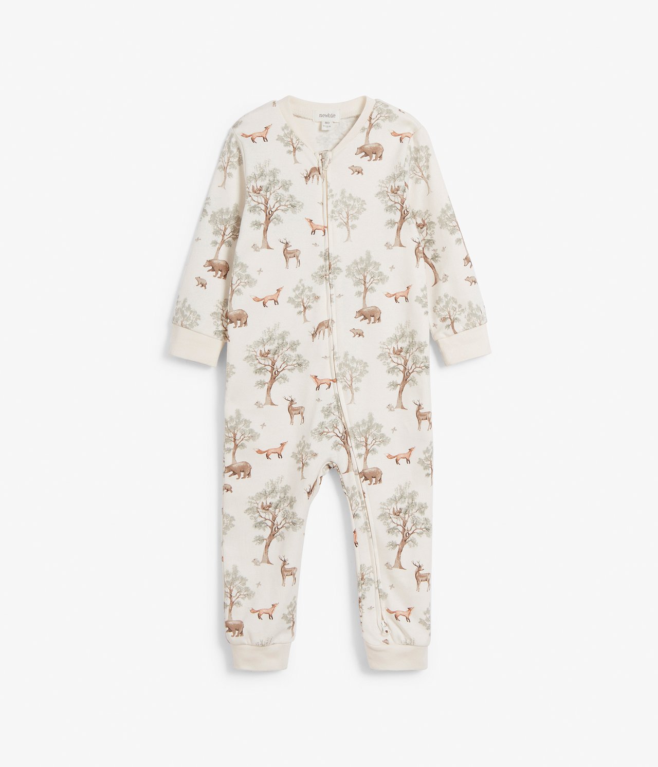 Babypyjamas med mønster Offwhite - null - 1