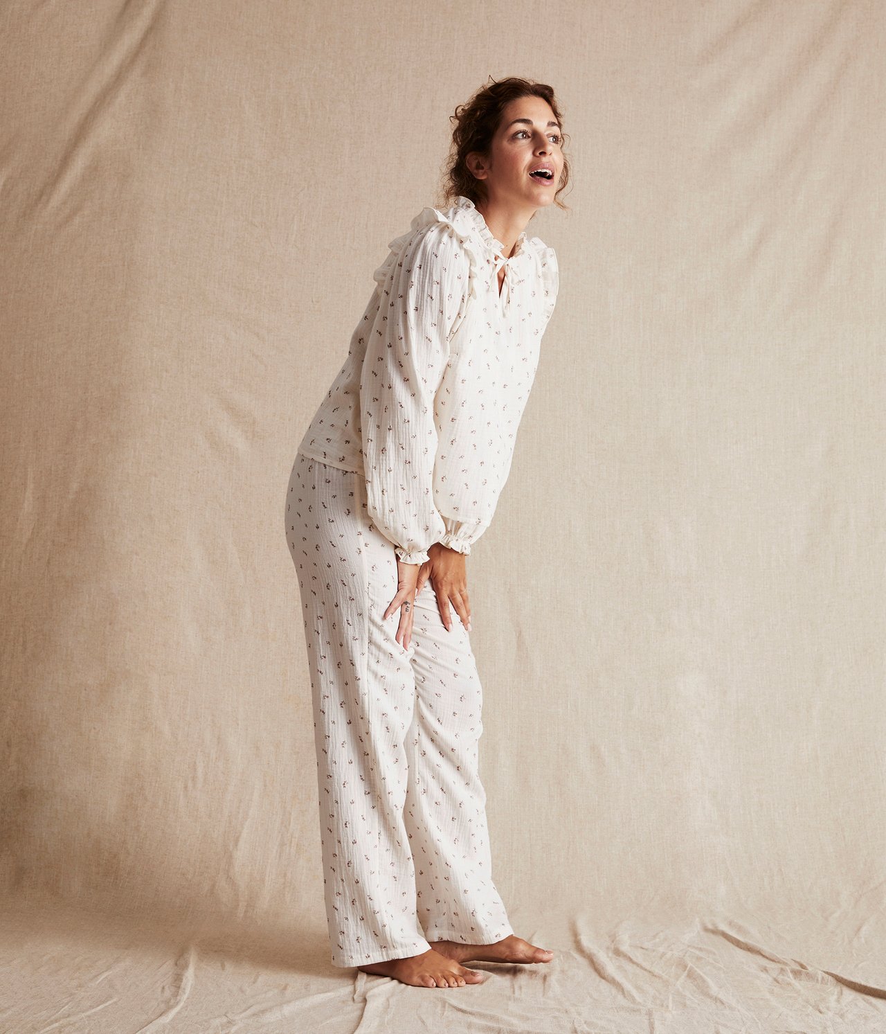 Newbie Woman -malliston pyjama Vaaleanbeige - null - 1