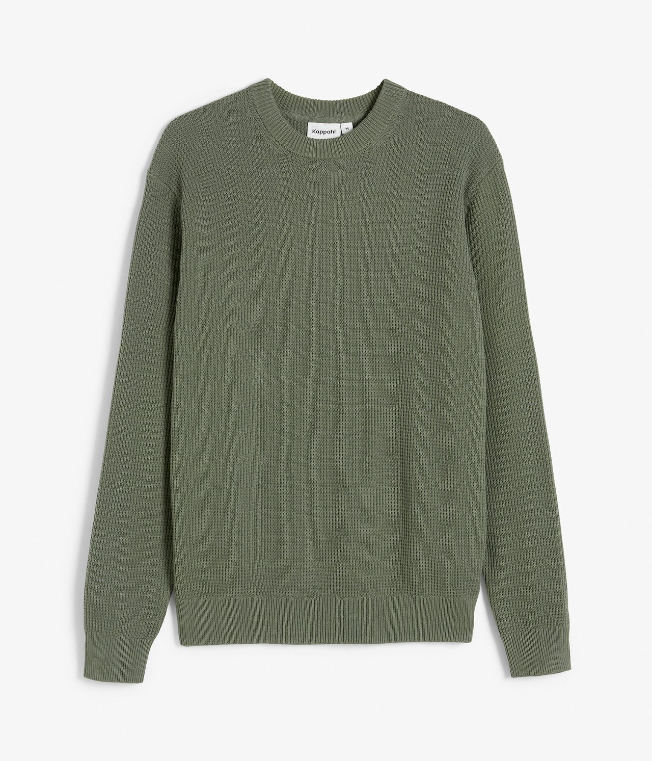 Sweter z grubej dzianiny - Zielony - 6