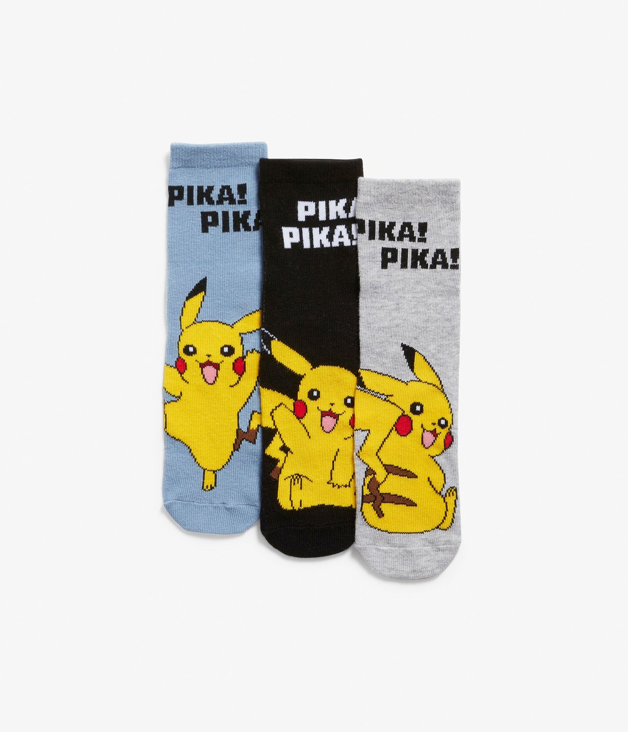 3-pk. sokker Pokémon Gråmelert - null - 0