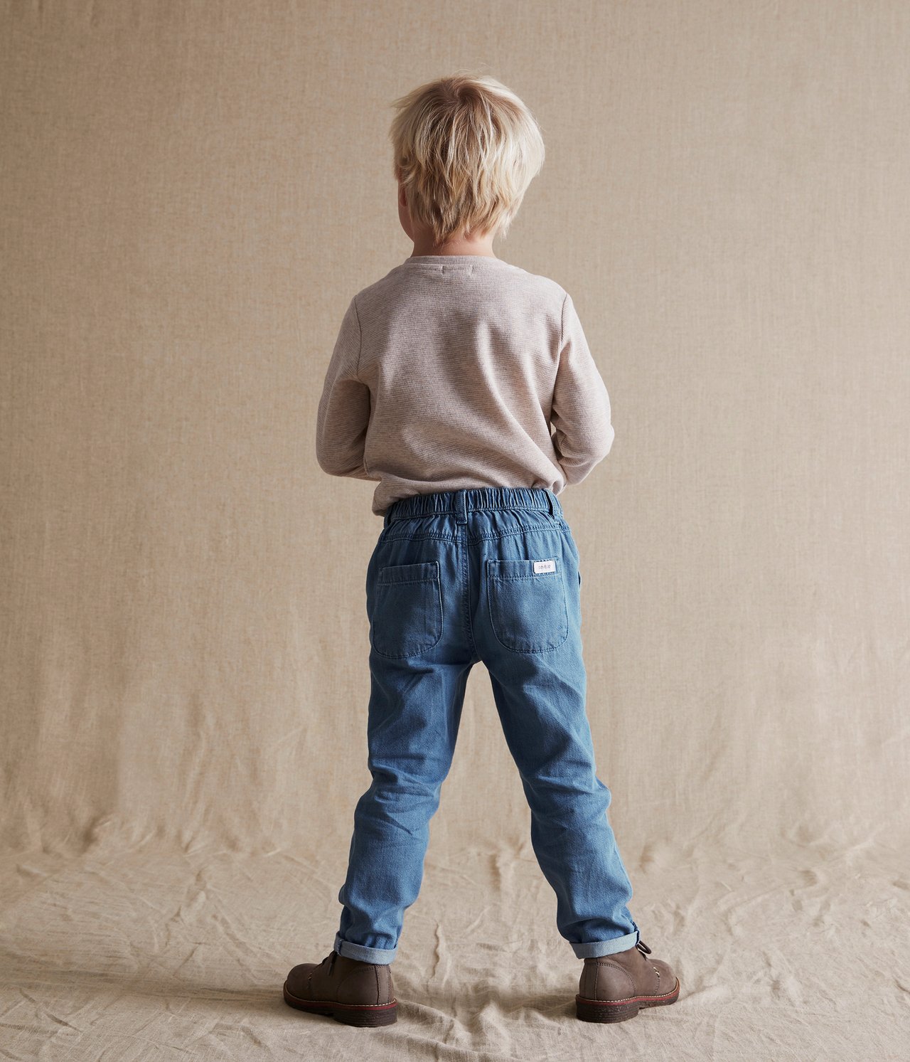 Jeans med justerbar midja - Denim - 4