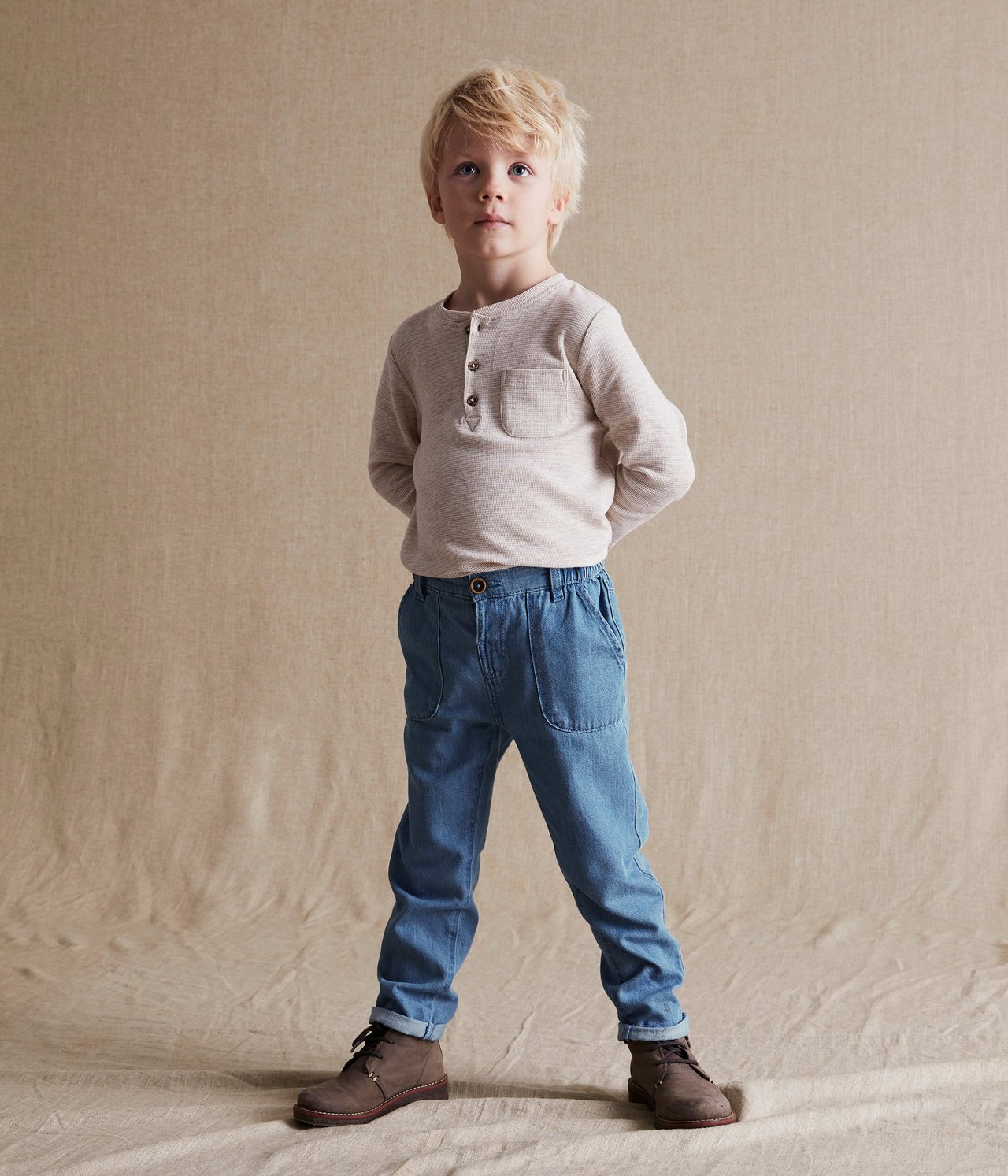 Jeans med justerbar midje Denim - null - 3