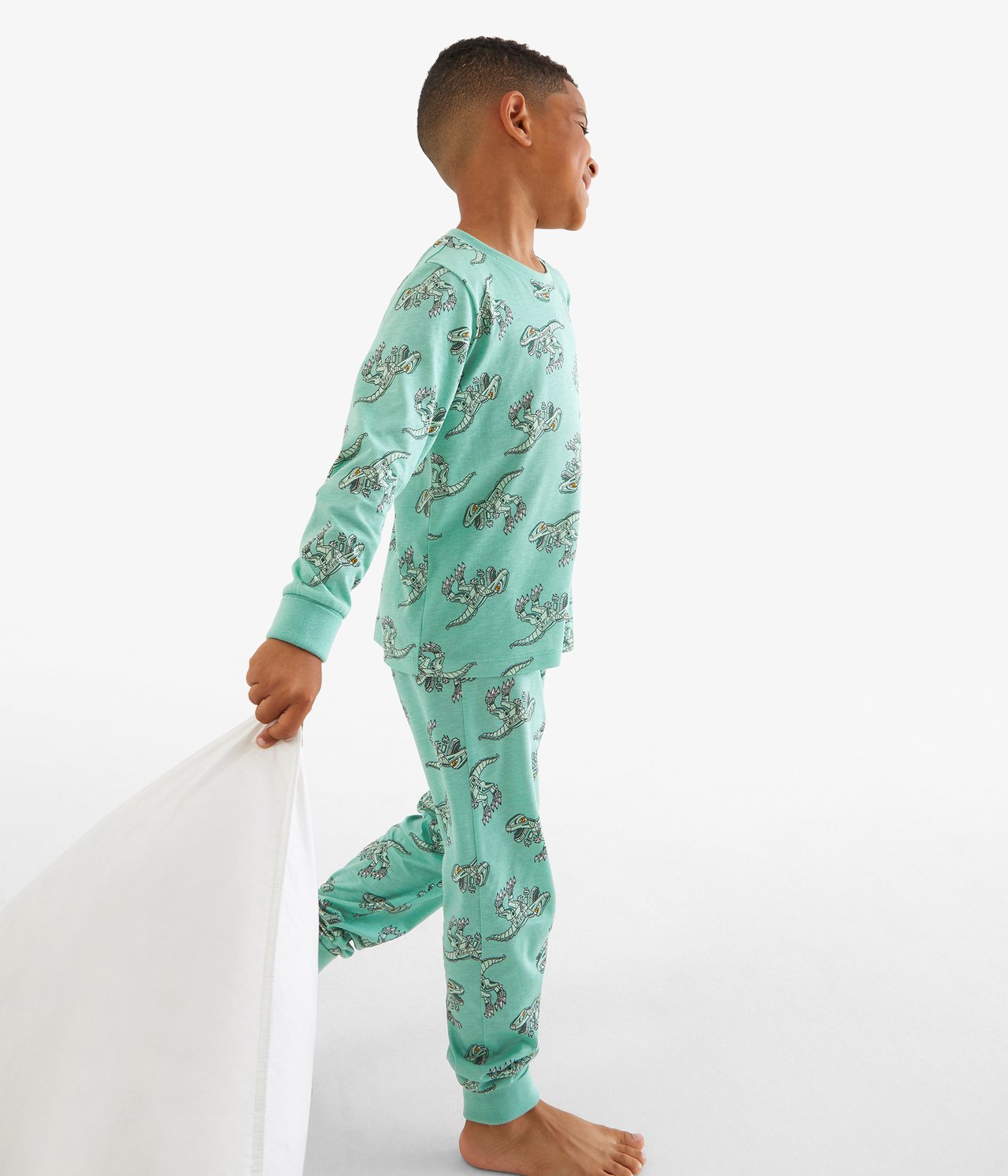 Piżama z długimi rękawami - Zielony - 2
