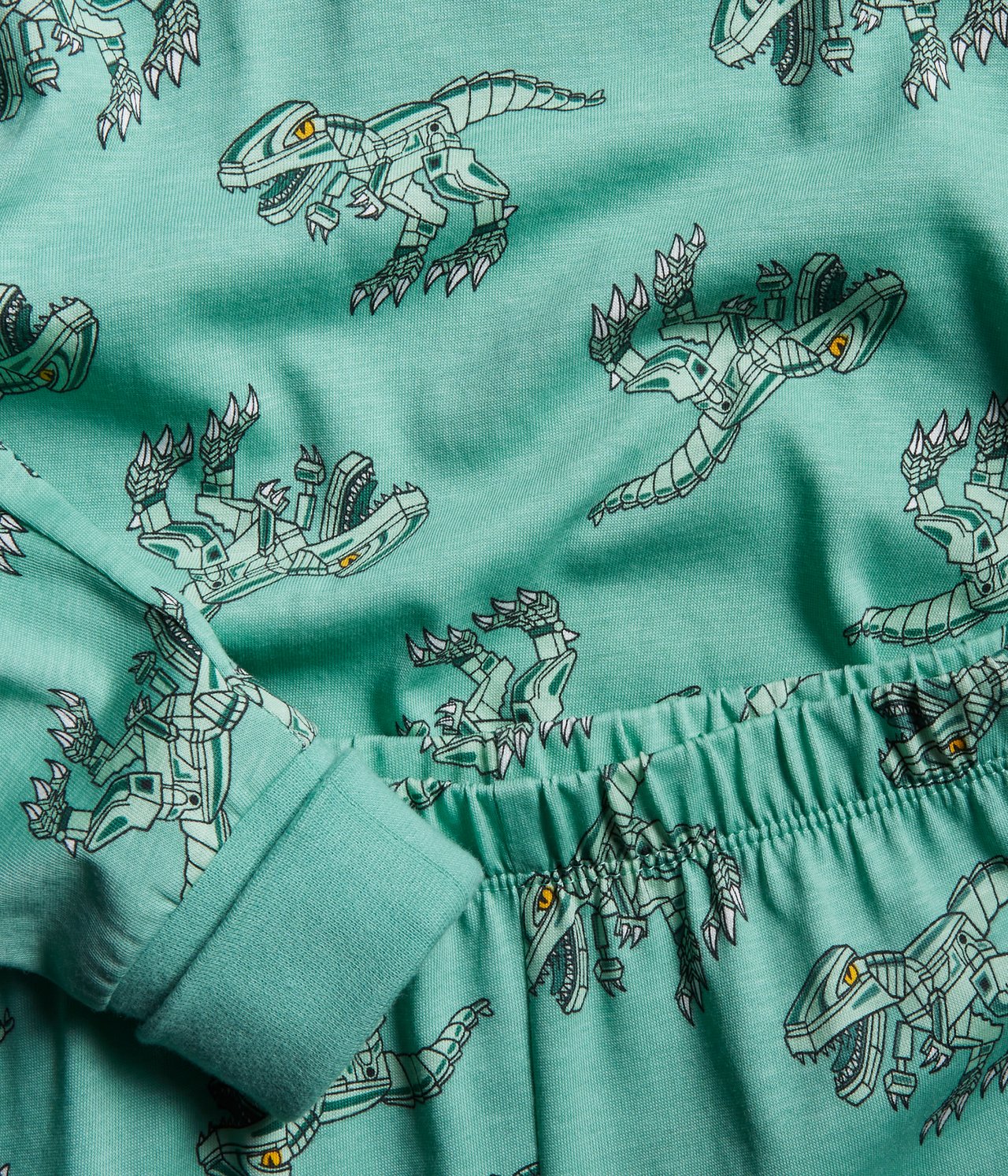 Piżama z długimi rękawami - Zielony - 4