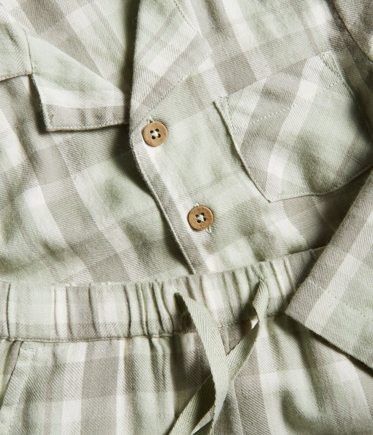 Rutete pyjamas Grønn - null - 2