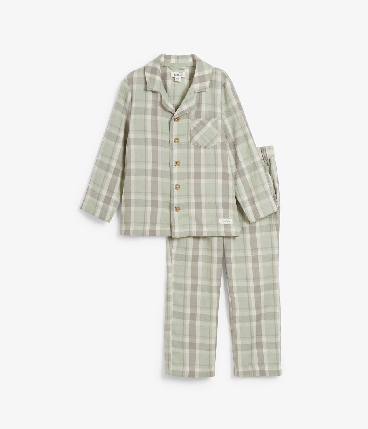 Rutete pyjamas - Grønn - 4