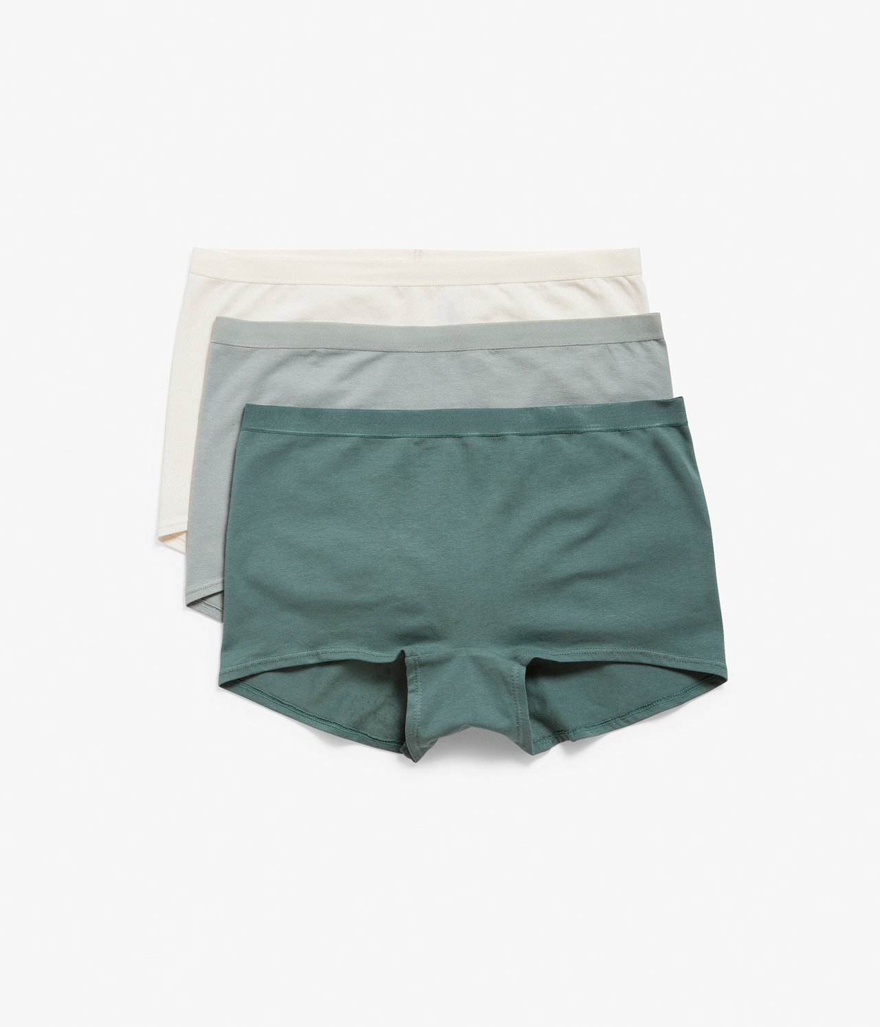 Boxertrosor i bomull 3-pack - Mörkgrön - 4