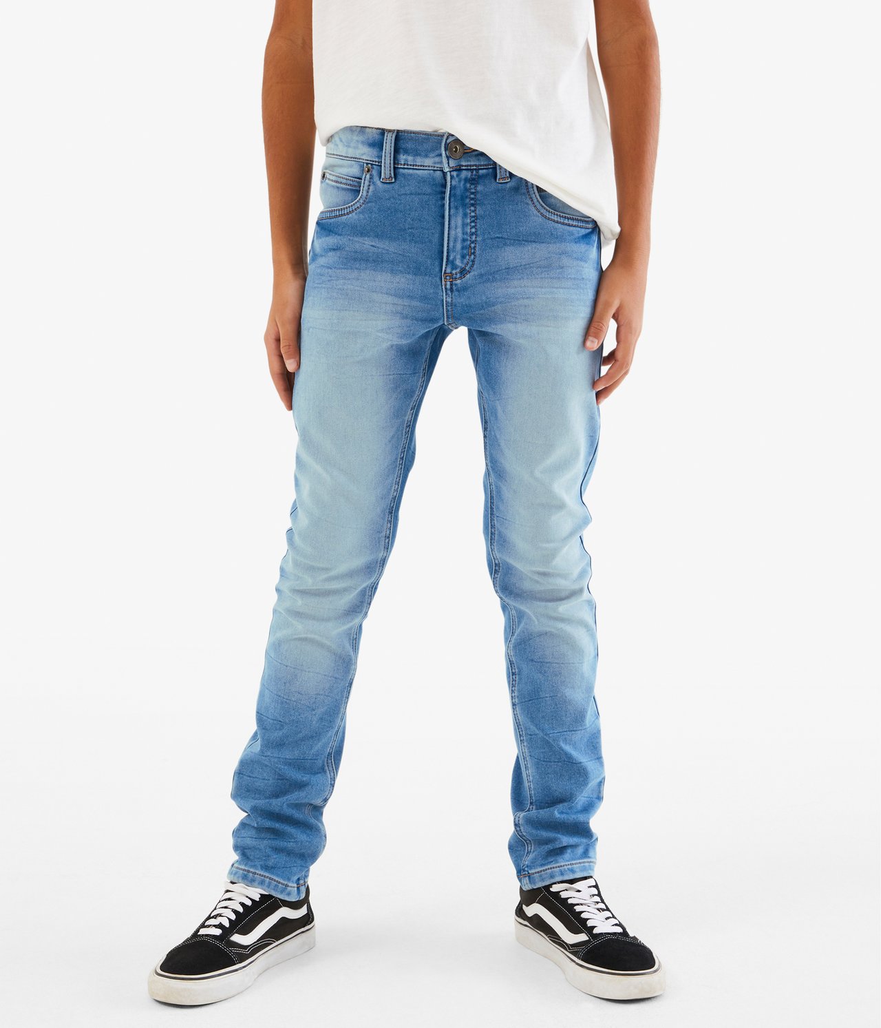 Joggery slim fit - Jasny dżins - 3