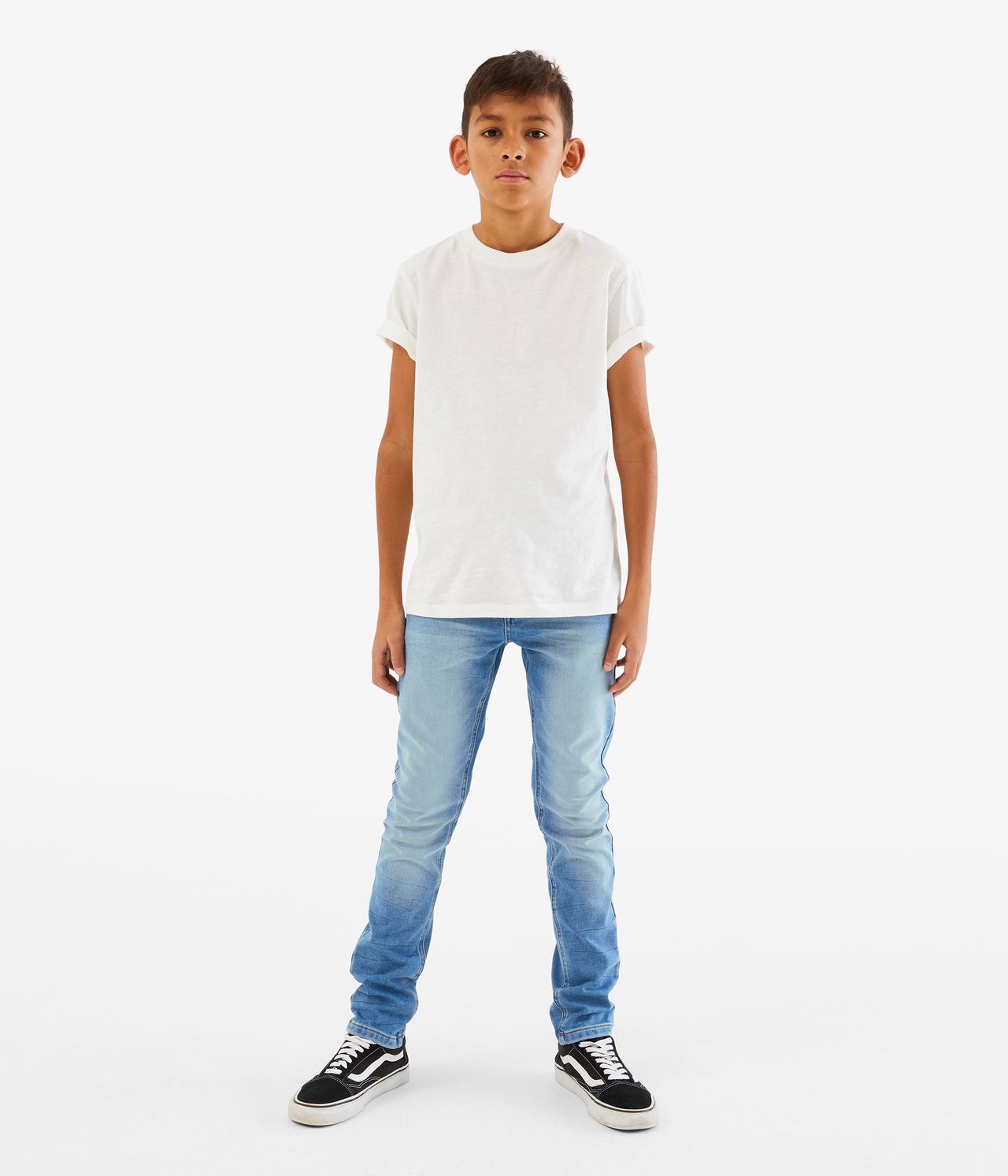 Joggery slim fit - Jasny dżins - 1