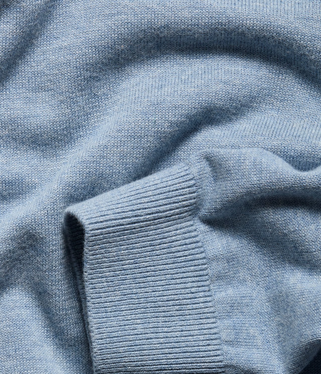 Sweter z dzianiny o drobnym splocie - Jasnoniebieski - 3