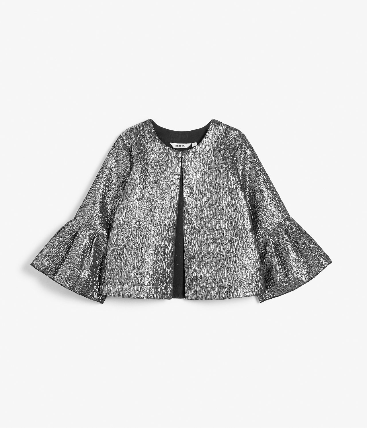 Blus med klockad ärm Silver - null - 6