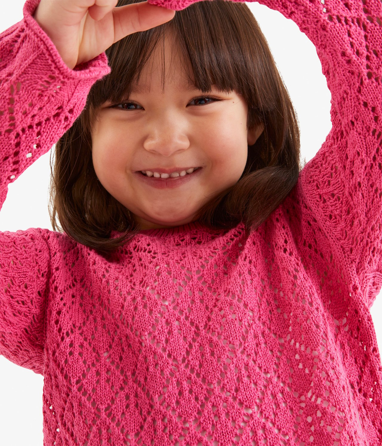 Crochetstickad tröja Rosa - null - 3