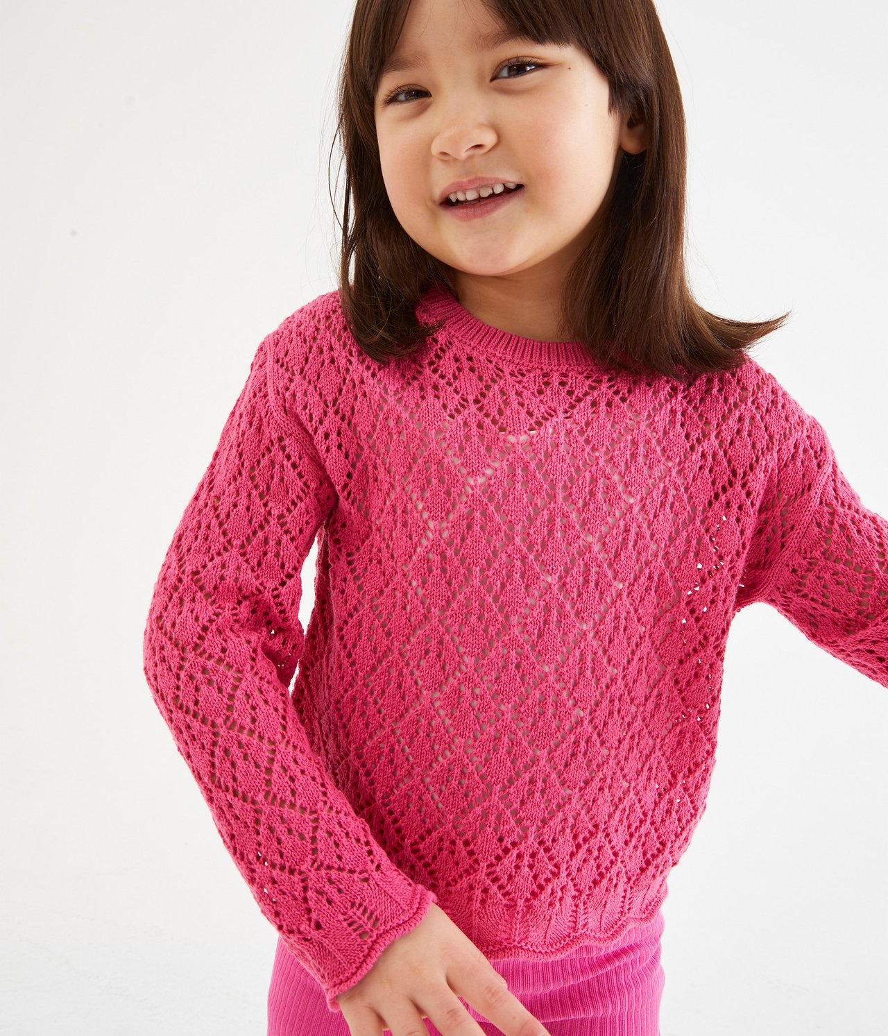 Crochetstickad tröja Rosa - null - 0