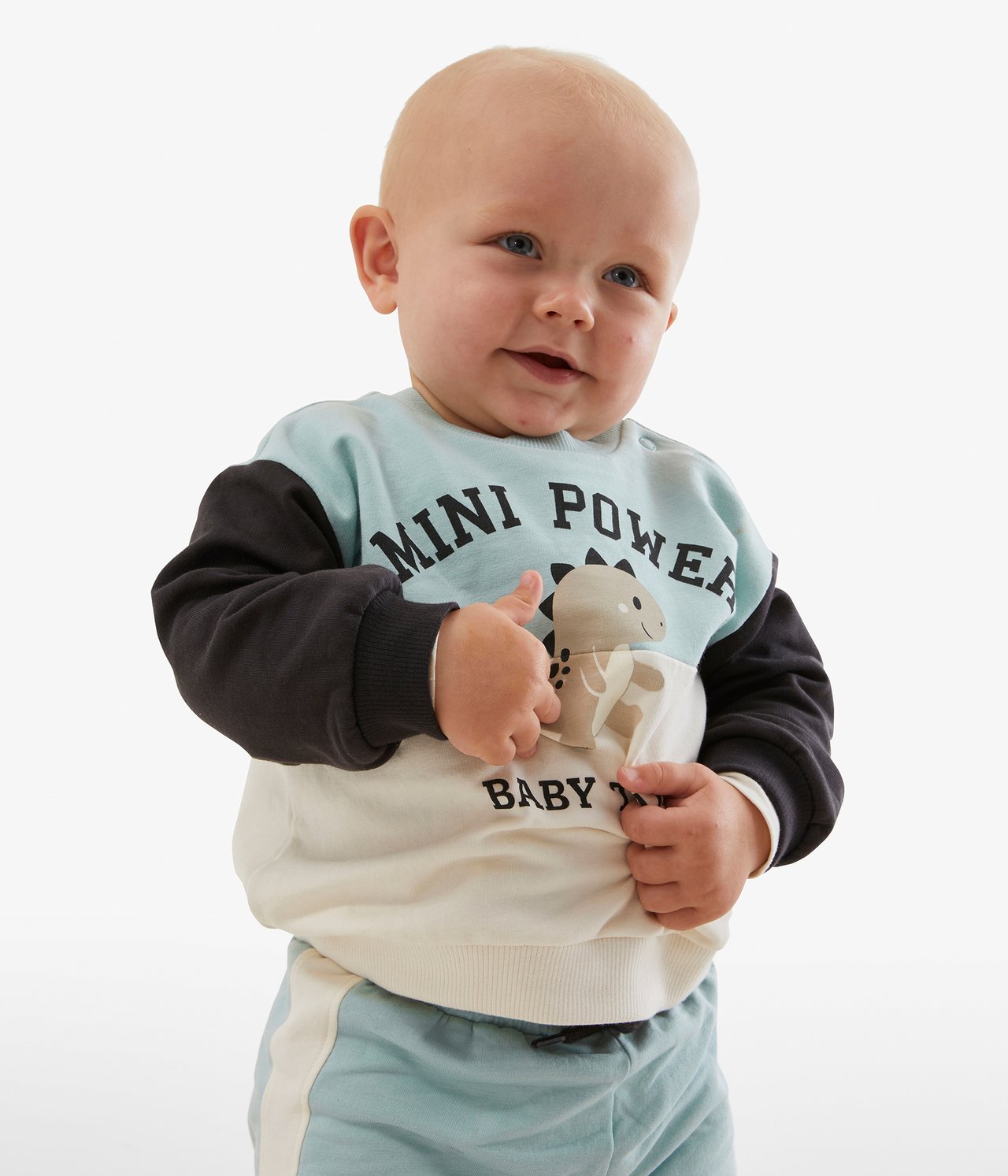 Sweatshirt baby - Ljusturkos - 3