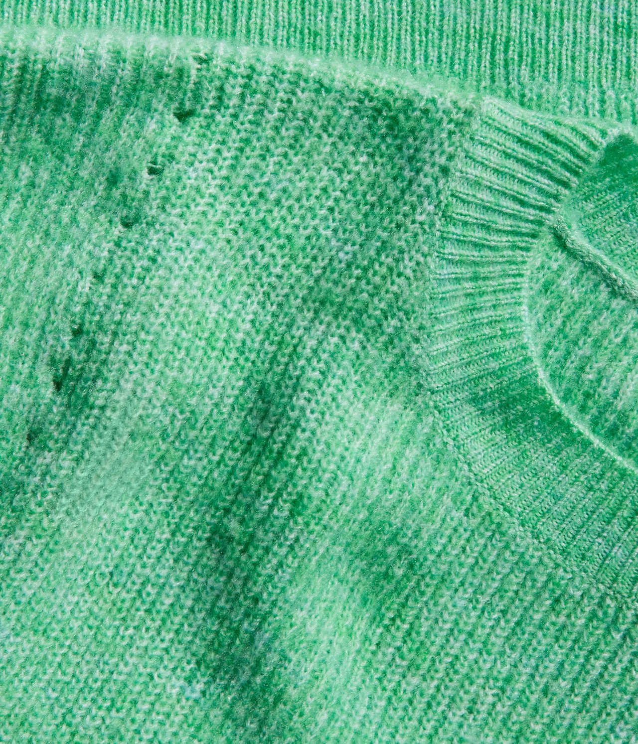 Stickad tröja - Grön - 4
