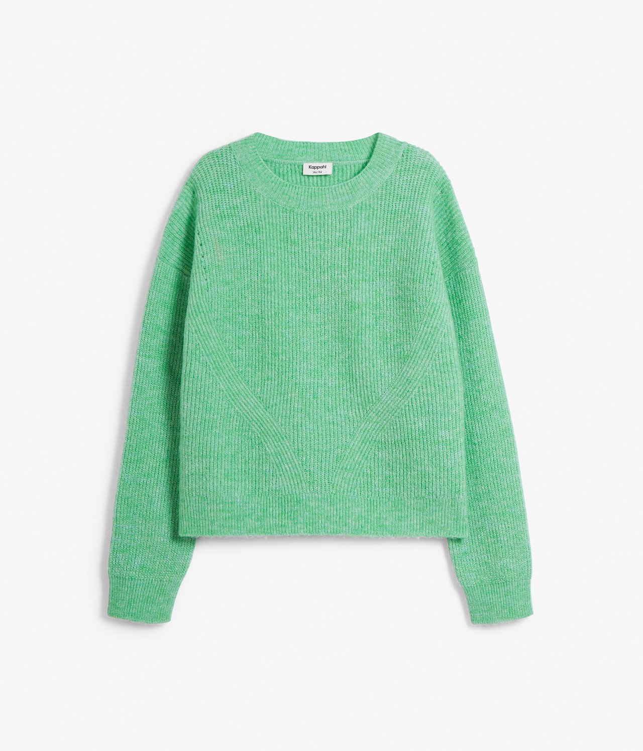 Dzianinowy sweter - Zielony - 5