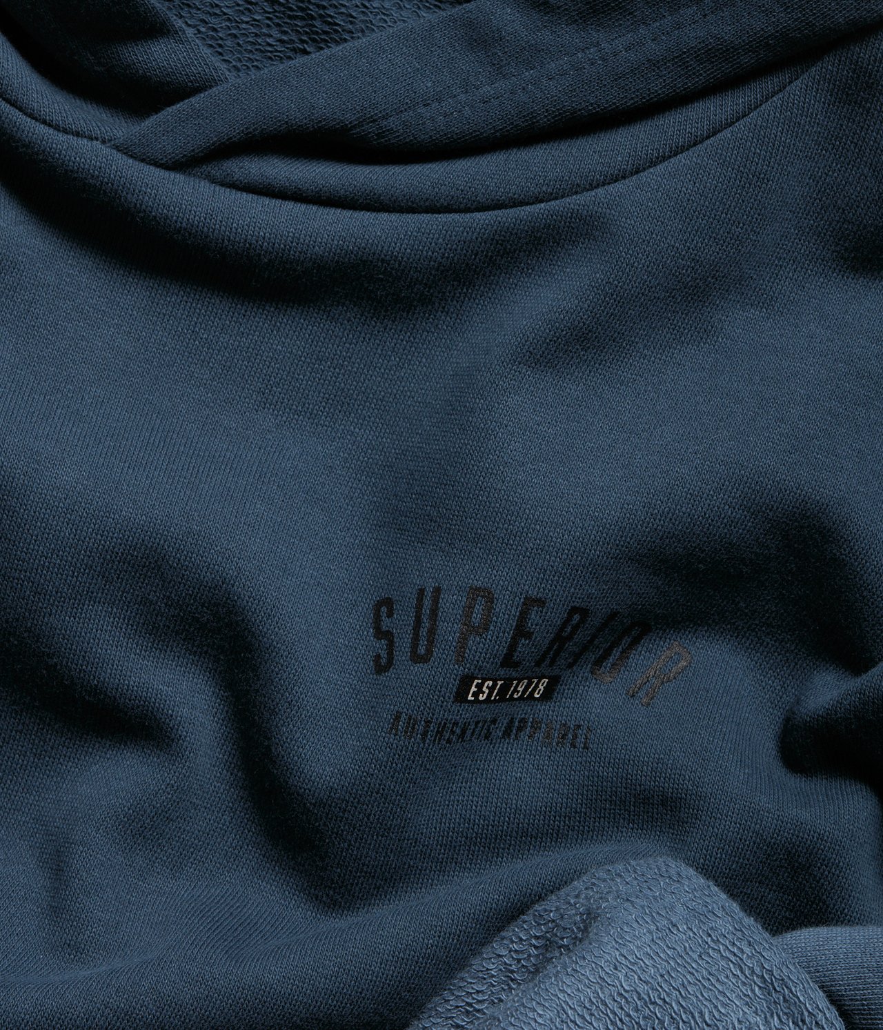 Bluza z kapturem - Ciemnoniebieski - 4