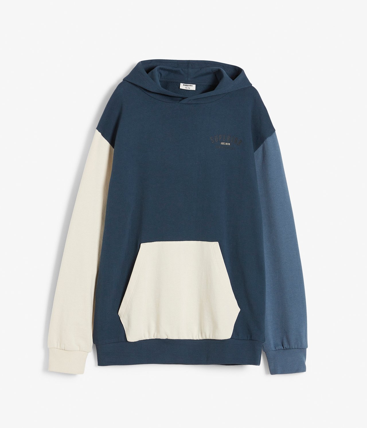 Bluza z kapturem - Ciemnoniebieski - 5