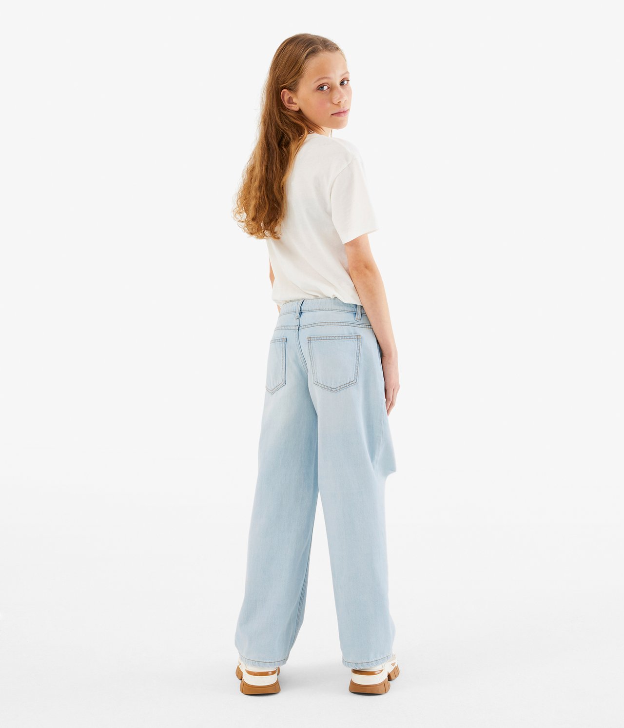 Jeans loose fit low waist Ljus denim - null - 5