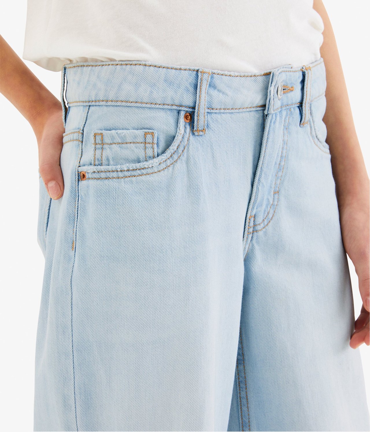 Jeans loose fit low waist Ljus denim - null - 6