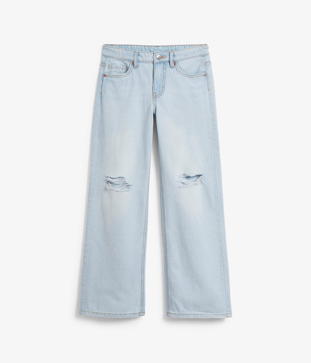 Jeans loose fit low waist Vaalea denimi - null - 1