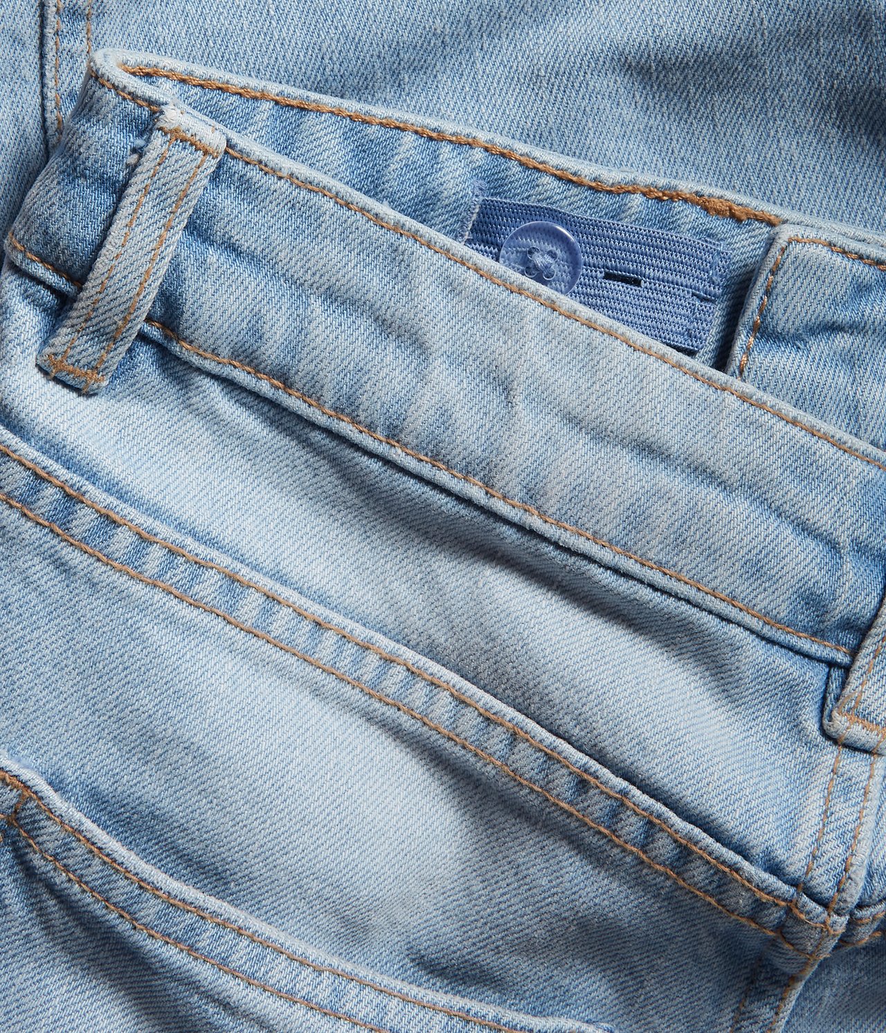 Jeans wide fit mid waist - Ljus denim - 6