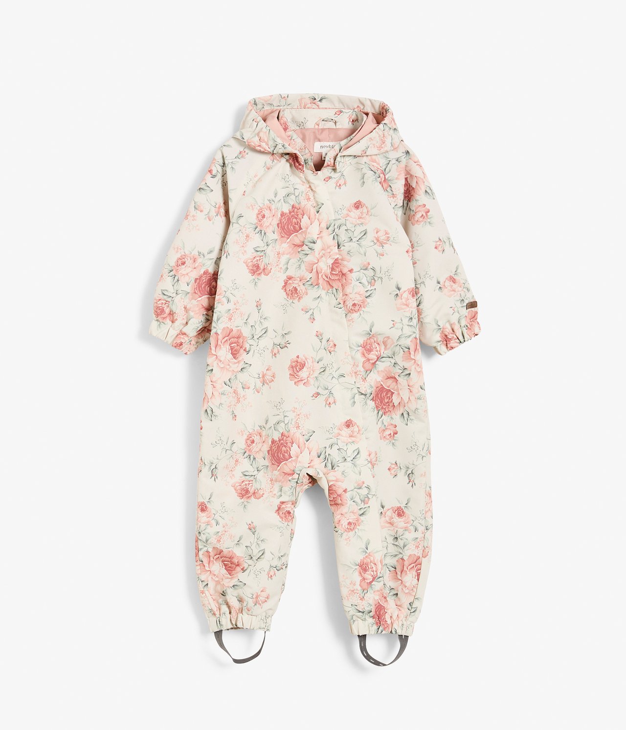 Kuviollinen vauvojen haalari - Vaaleanbeige - 6