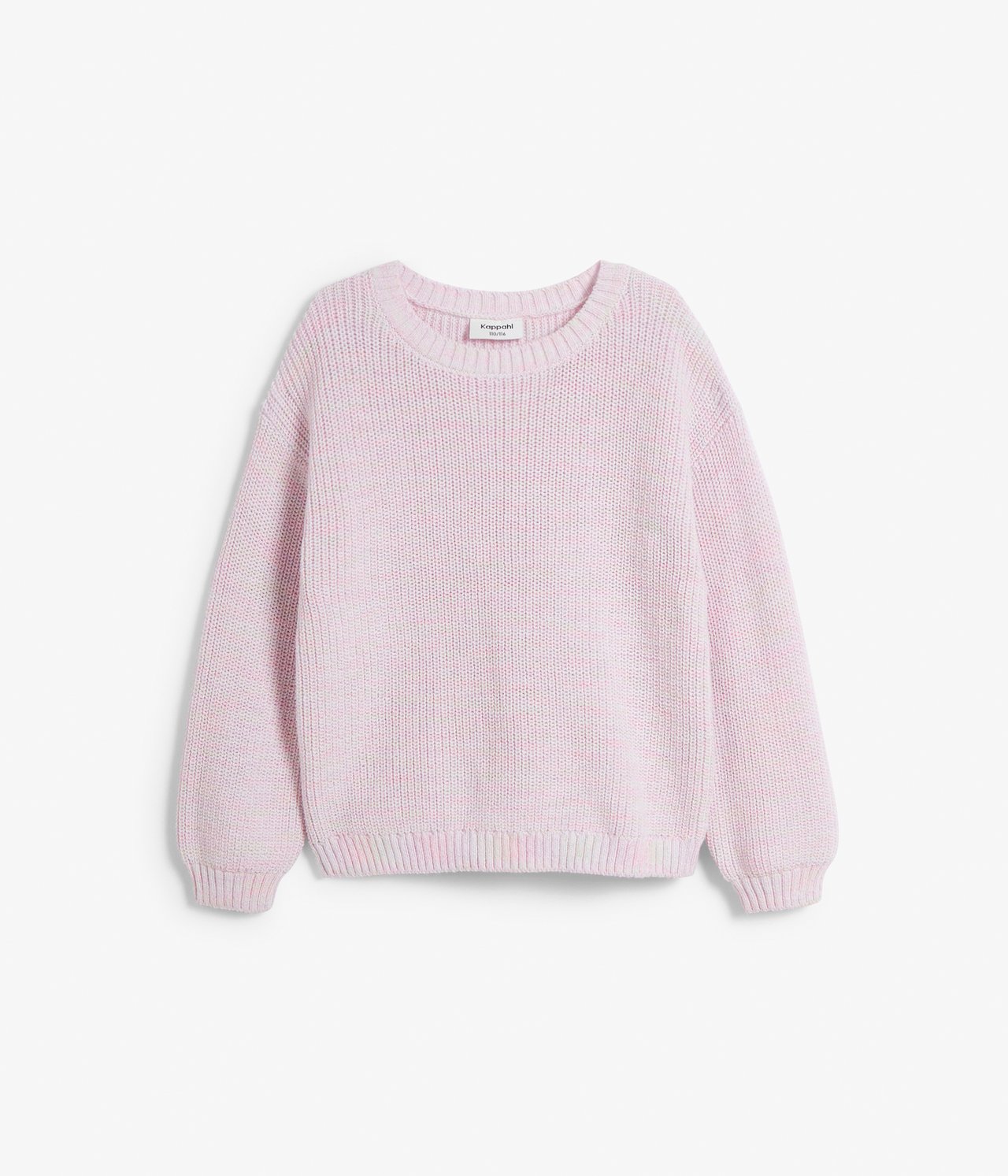 Dzianinowy sweter - Jasnoróżowy - 6