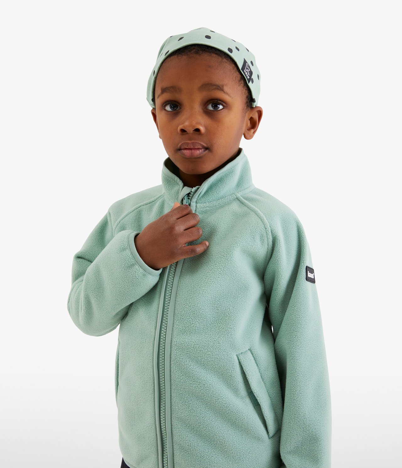 Vindfleece zip-in / zip-off Kaxs - Grön - 4