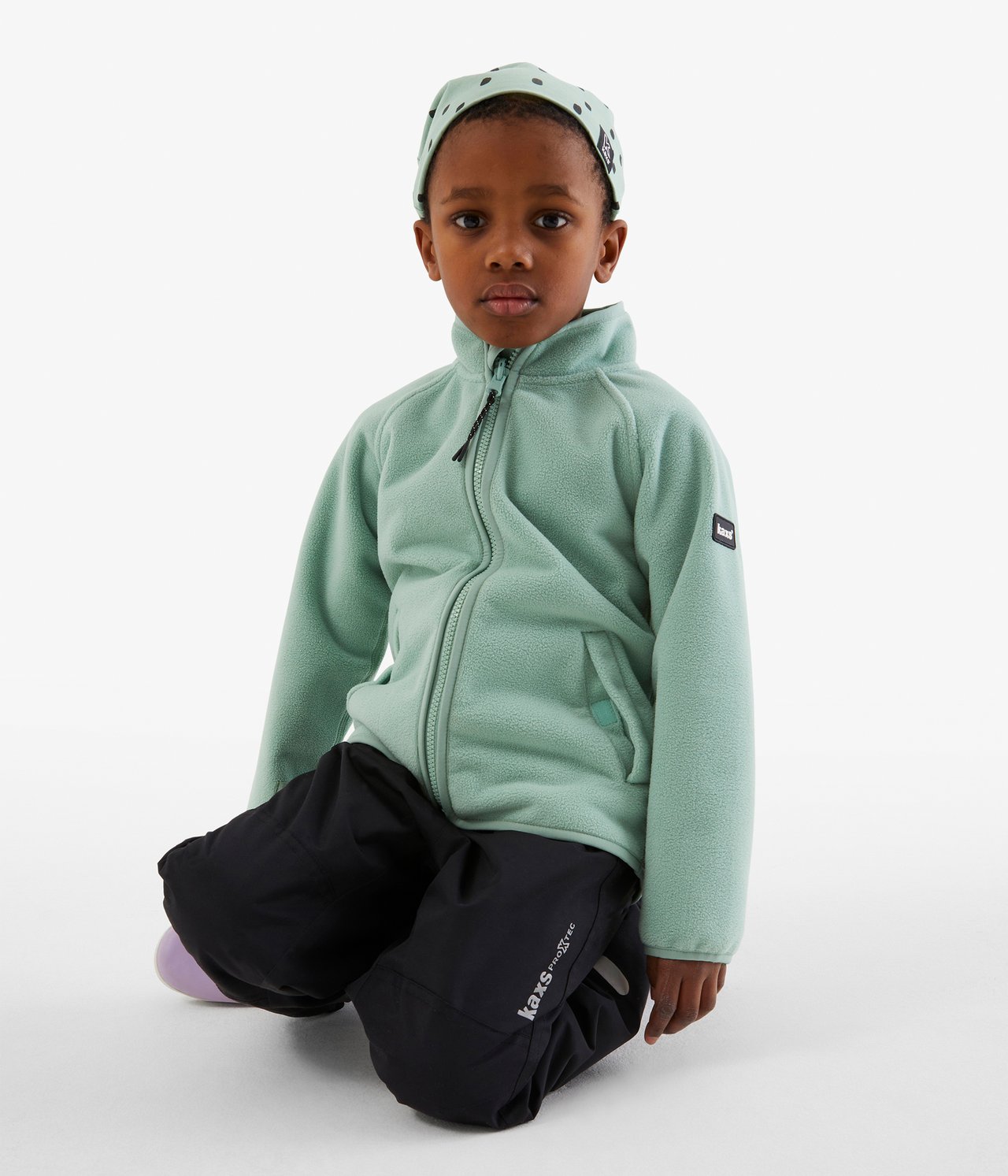 Vindfleece zip-in / zip-off Kaxs - Grön - 5